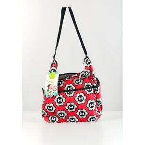 DISNEY BABY MINNIE MOUSE 5-in-1 Adjustable Strap Red Carryall Diaper Bag Set NWT